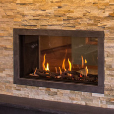 Ortal Tunnel Series Clear 110H Direct Vent Gas Fireplace